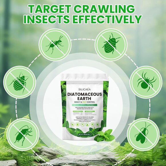 Diatomaceous Earth 1 lb Natural Peppermint Powder Safe for Home & Garden - Picture 5 of 8